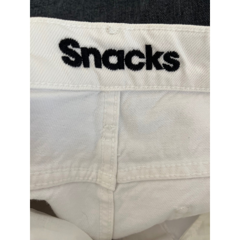 MOTHER Snacks The Fun Dip Utility‎ Puddle in Sticky Rice Wash Women's Size 30 - Picture 5 of 12